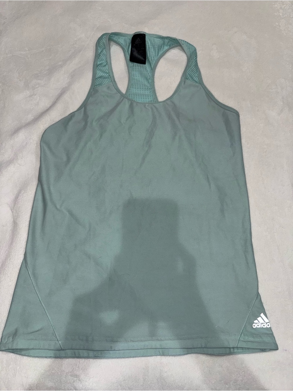 Adidas Women's Racerback Athletic Tank Top - Seafoam/mint Green - Size Medium